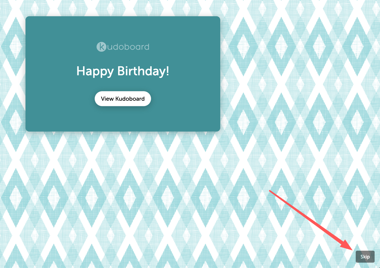 How to Turn the Intro Animation (Recipient View) On and Off Kudoboard
